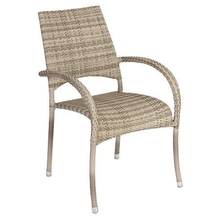 Chaise avec accoudoirs Fiji Ocean Pearl empilable