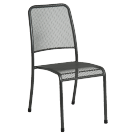 Chaise empilable Portofino en acier grise