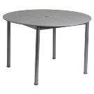Table ronde Portofino avec plateau fibre de verre surfaçage granit