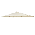 Parasol bois rectangulaire 2x3m-tube38mm-vert-ecru-taupe